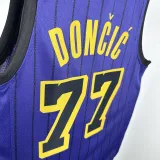 2020-21 Lakers DONCIC #77 Purple Top Quality Hot Pressing NBA Jersey(圆领)