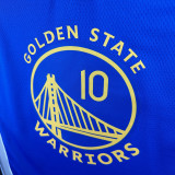 2022-23 WARRIORS BUTLERIII #10 Blue Top Quality Hot Pressing NBA Jersey (V领)