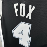 2022-23 SA Spurs FOX #4 Black Top Quality Hot Pressing NBA Jersey