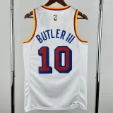 2024-25 WARRIORS BUTLERIII #10 White Retro Top Quality Hot Pressing NBA Jersey