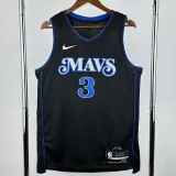 2023-24 Dallas Mavericks DAVIS #3 Black City Edition Top Quality Hot Pressing NBA Jersey(V领)