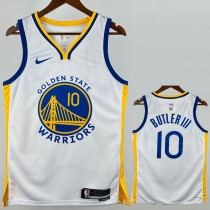 2022-23 WARRIORS BUTLERIII #10 White Top Quality Hot Pressing NBA Jersey (V领)
