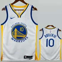 2022-23 WARRIORS BUTLERIII #10 White Top Quality Hot Pressing NBA Jersey (V领)