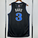 2023-24 Dallas Mavericks DAVIS #3 Black City Edition Top Quality Hot Pressing NBA Jersey(V领)