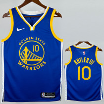 2022-23 WARRIORS BUTLERIII #10 Blue Top Quality Hot Pressing NBA Jersey (V领)