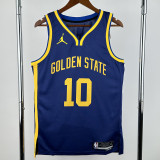 2022-23 WARRIORS  BUTLERIII #10 Blue Top Quality Hot Pressing NBA Jersey (Trapeze Edition) 飞人版