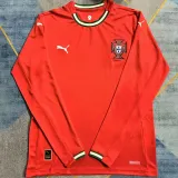 2025-26 Portugal Home Long Sleeve Soccer Jersey (长袖)(PM)