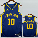 2022-23 WARRIORS  BUTLERIII #10 Blue Top Quality Hot Pressing NBA Jersey (Trapeze Edition) 飞人版