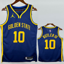 2022-23 WARRIORS  BUTLERIII #10 Blue Top Quality Hot Pressing NBA Jersey (Trapeze Edition) 飞人版
