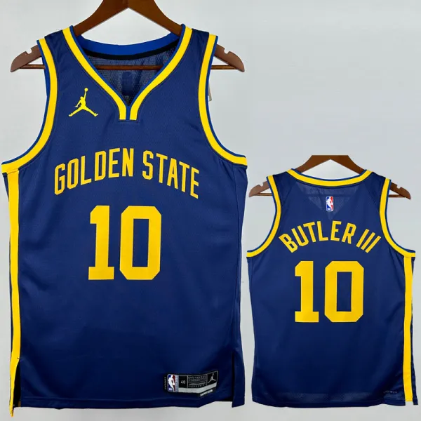 2022-23 WARRIORS  BUTLERIII #10 Blue Top Quality Hot Pressing NBA Jersey (Trapeze Edition) 飞人版