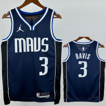 2022-23 Dallas Mavericks DAVIS #3 Royal Blue Top Quality Hot Pressing NBA Jersey (Trapeze Edition)飞人版