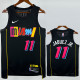 2021-22 HEAT JAQUEZ JR. #11 Black City Edition Top Quality Hot Pressing NBA Jersey (圆领）