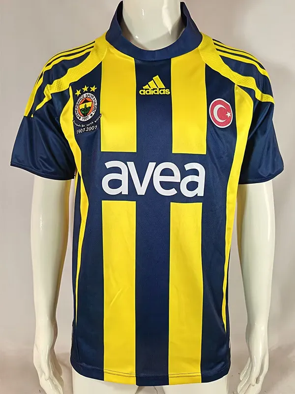 2007-2008 Fenerbahce Home Retro Soccer Jersey