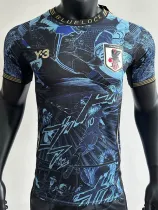 2025-26 Japan Black Blue Special Edition Player Version Soccer Jersey Y-3