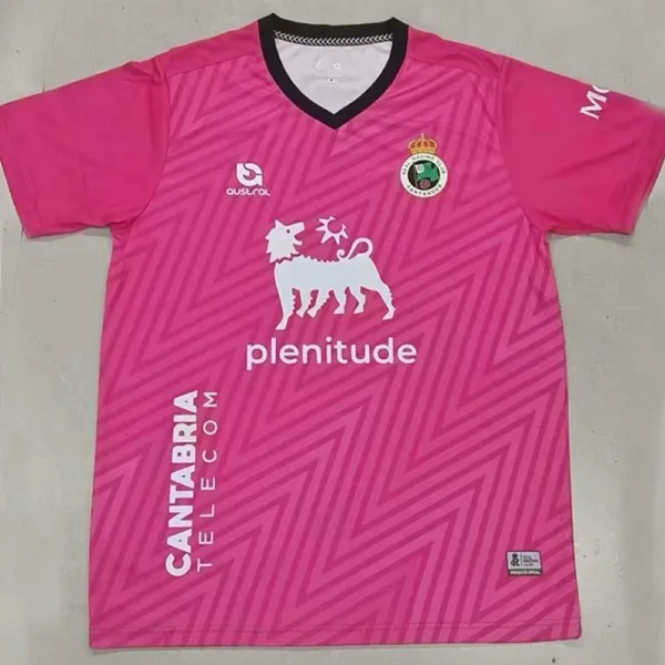 2024-25 Racing de Santander Pink Goalkeeper Soccer Jersey