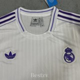 2025-26 RMA White Special Edition Fans Training Shirts (紫色标)