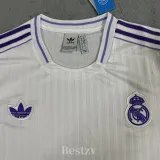 2025-26 RMA White Special Edition Fans Training Shirts (紫色标)
