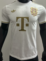 2024-25 Bayern White 125th Anniversary Player Version Soccer Jersey