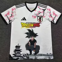 2025-26 Japan White Special Edition Fans Soccer Jersey (龙珠黑悟空)