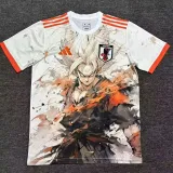 2025-26 Japan White Special Edition Fans Soccer Jersey (橙白赛亚人)
