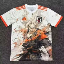 2025-26 Japan White Special Edition Fans Soccer Jersey *橙白赛亚人
