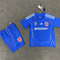 2025-26 Universidad De Chile Home Kids Soccer Jersey