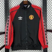 2024-25 Man Utd Black Red Windbreaker