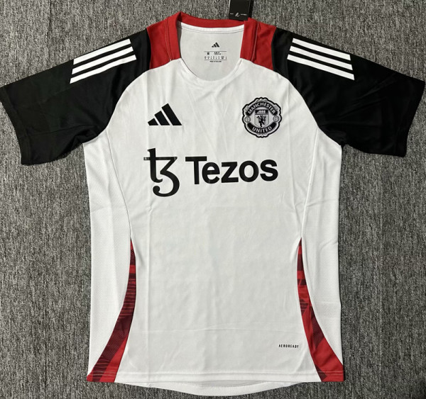 2025-26 Man Utd White Black Fans Training shirts