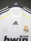 2009-2010 RMA Home Player Version 长袖球员 Long Sleeve Retro Soccer Jersey