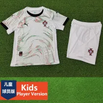 2025-26 Portugal Away Kids Player Version Soccer Jersey *PM(球员童装)