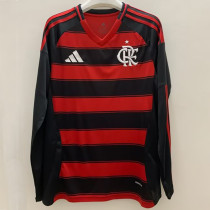 2025-26 Flamengo Home Long Sleeve Soccer Jersey (长袖)