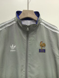 1990-1991 France Grey & Blue Retro Double Sided Windbreaker (双面风衣)