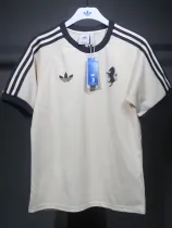 2024-25 JUV Milky white Casual Retro Edition T-Shirts (High Quality)