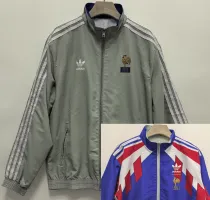 2024-25 France Grey & Blue Double Sided Windbreaker (双面风衣)