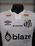 2024-25 Santos FC Home Player Version Soccer Jersey (Print  Sponsor)