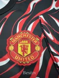 2024-25 Man Utd Red Black Fans Training shirts