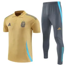 2025-26 Argentina Earthy Gold Polo Tracksuit