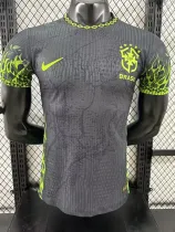 2025-26 Brazil Black Green Special Edition Player Version Soccer Jersey