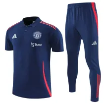 2025-26  Man Utd Royal blue Polo Tracksuit