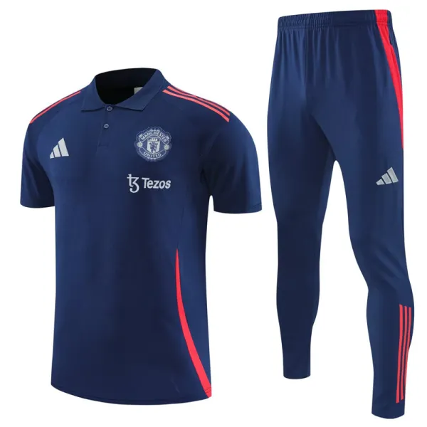 2025-26  Man Utd Royal blue Polo Tracksuit