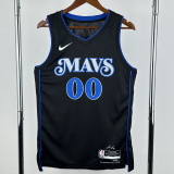2023-24 Dallas Mavericks CHRISTIE #00 Black City Edition Top Quality Hot Pressing NBA Jersey(V领)