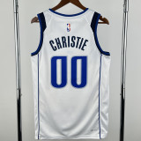 2022-23 Dallas Mavericks CHRISTIE #00 White Top Quality Hot Pressing NBA Jersey(V领)