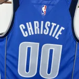 2022-23 Dallas Mavericks CHRISTIE #00 Blue Top Quality Hot Pressing NBA Jersey(V领)