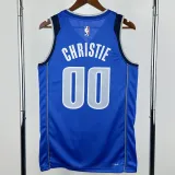 2022-23 Dallas Mavericks CHRISTIE #00 Blue Top Quality Hot Pressing NBA Jersey(V领)