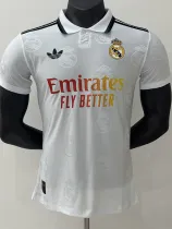 2025-26 RMA White Casual Edition Player Version Training Shirts