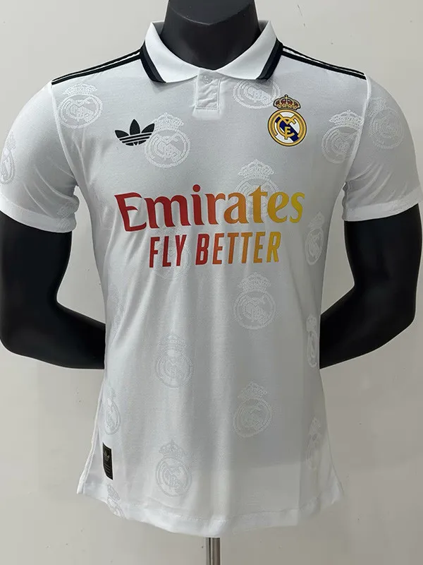 2025-26 RMA White Casual Edition Player Version Training Shirts