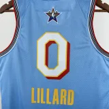 2025-26 ALL-STAR LILLARD #0 Light blue Top Quality Hot Pressing NBA Jersey