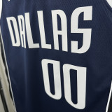 2022-23 Dallas Mavericks CHRISTIE #00 Royal Blue Top Quality Hot Pressing NBA Jersey (Trapeze Edition)飞人版