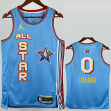 2025-26 ALL-STAR LILLARD #0 Light blue Top Quality Hot Pressing NBA Jersey