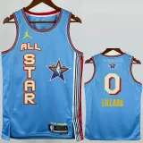 2025-26 ALL-STAR LILLARD #0 Light blue Top Quality Hot Pressing NBA Jersey